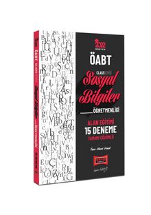 2022 ÖABT Class Sosyal Bilgiler Öğretmenliği Alan Eğitimi 15 Deneme Sınavı kitap kapağı