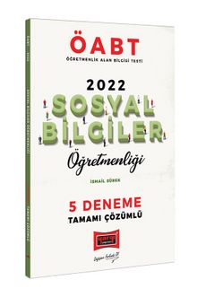 2022 ÖABT Sosyal Bilgiler Öğretmenliği Tamamı Çözümlü 5 Deneme kitap kapağı