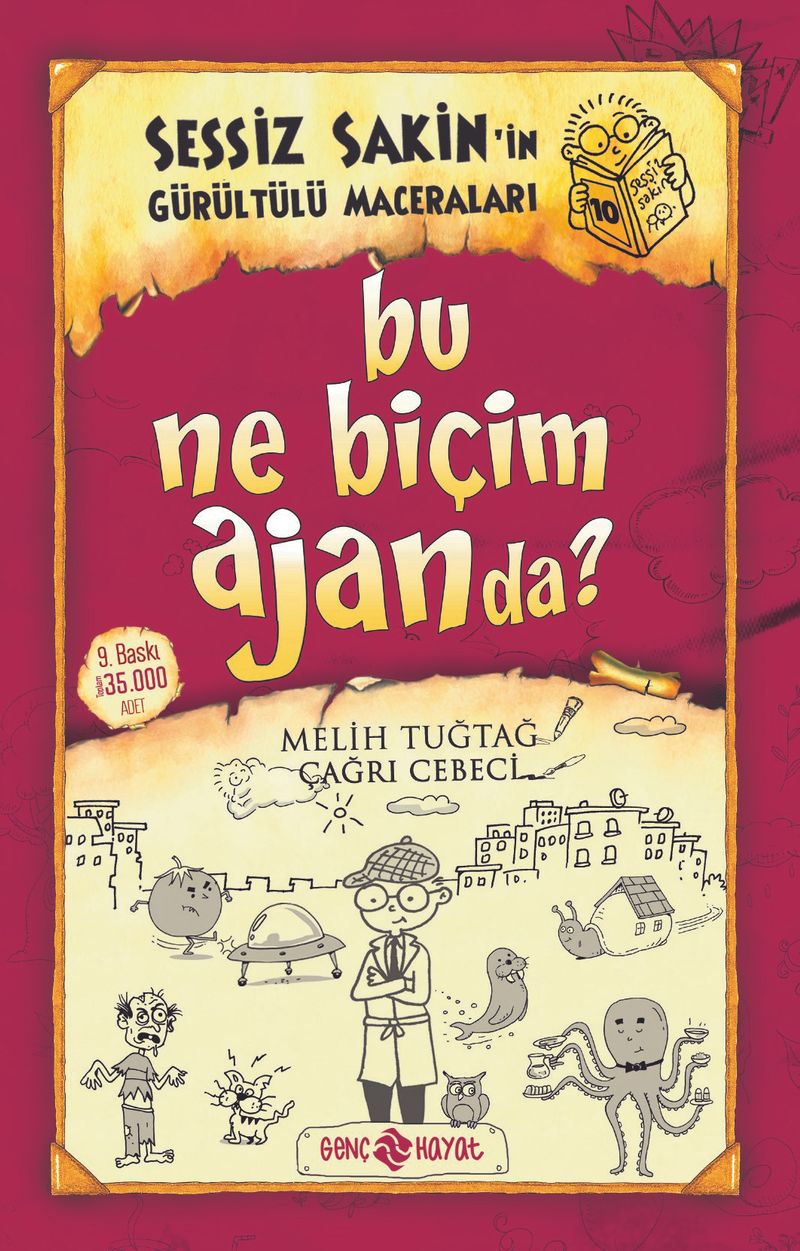 Bu Ne Biçim Ajanda? / Sessiz Sakin'in Gürültülü Maceraları 10 (Karton Kapak) kitap kapağı