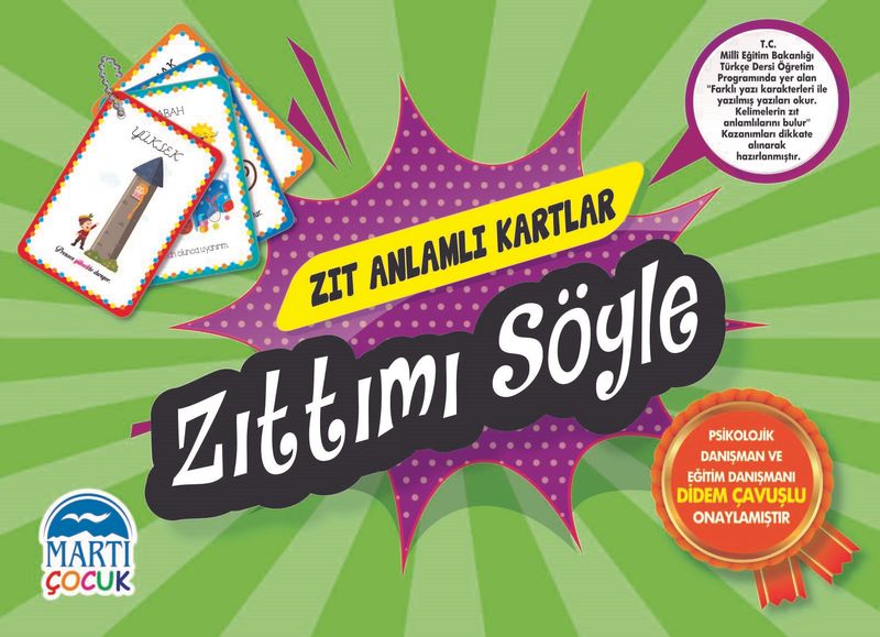 Zıt Anlamlı Kartlar / Zıttımı Söyle kitap kapağı