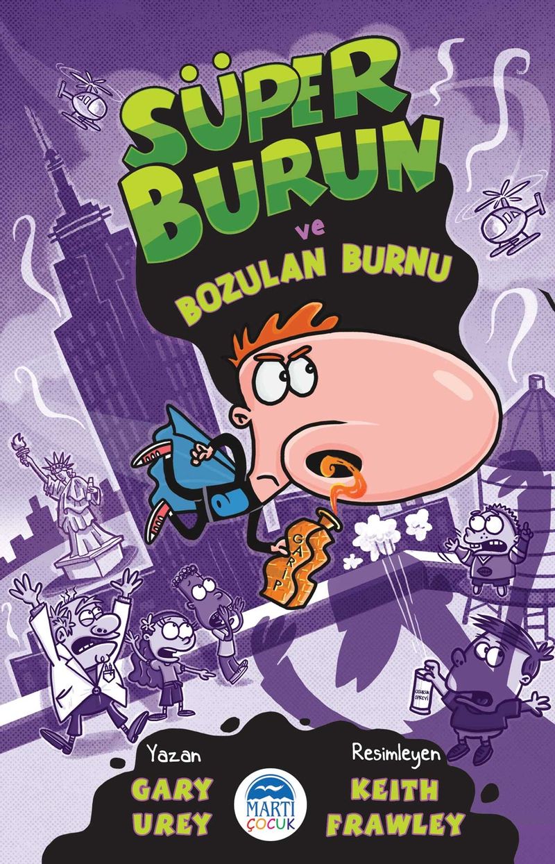 Süper Burun ve Bozulan Burnu kitap kapağı