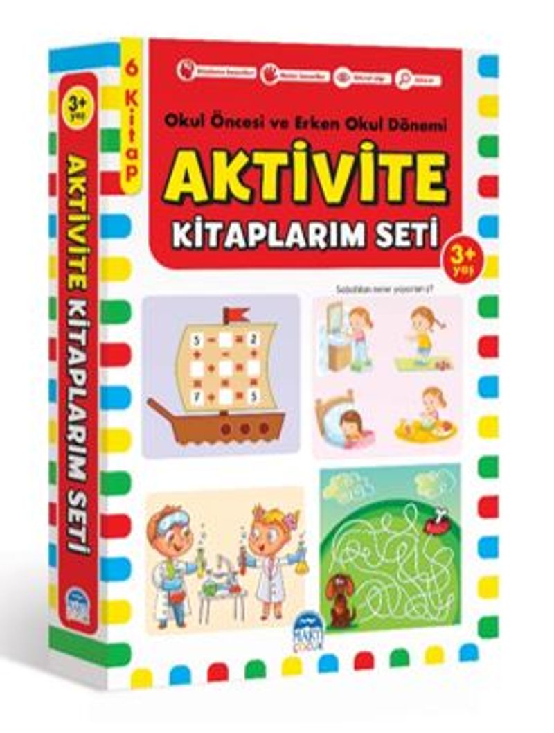 Aktivite Kitaplarım Seti 3+ Yaş Okul Öncesi Ve Erken Okul Dönemi kitap kapağı