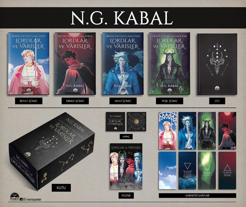 Lordlar ve Varisler / Hepimiz Gökyüzü Olmak İstedik (Kutu) kitap kapağı