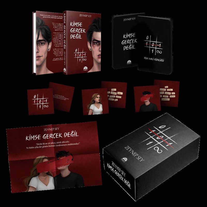 Kimse Gerçek Değil (Ciltli) (Kutulu) kitap kapağı