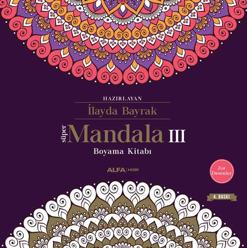 Süper Mandala Boyama Kitabı 3 kitap kapağı