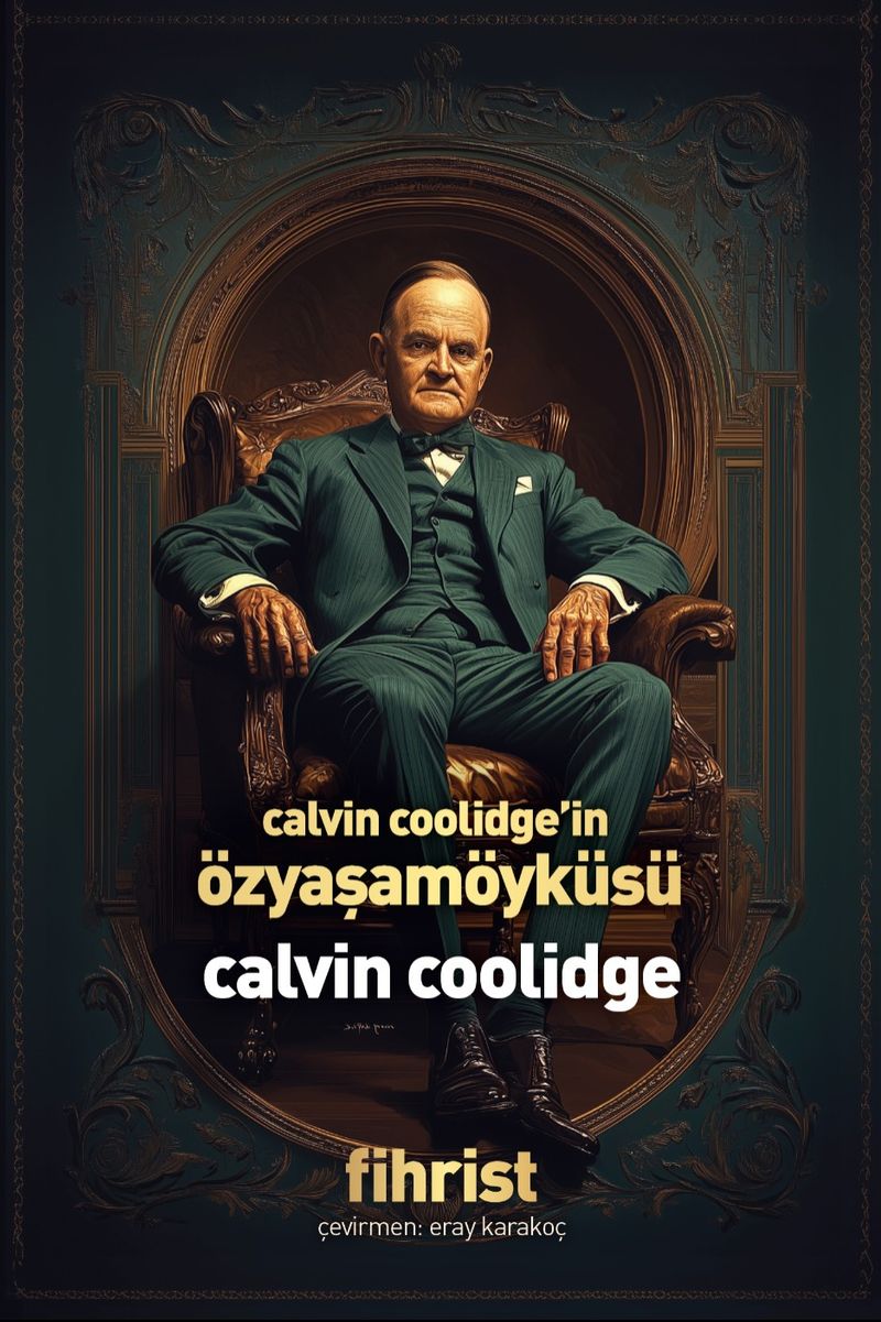 Calvin Coolidge'in Özyaşamöyküsü kitap kapağı