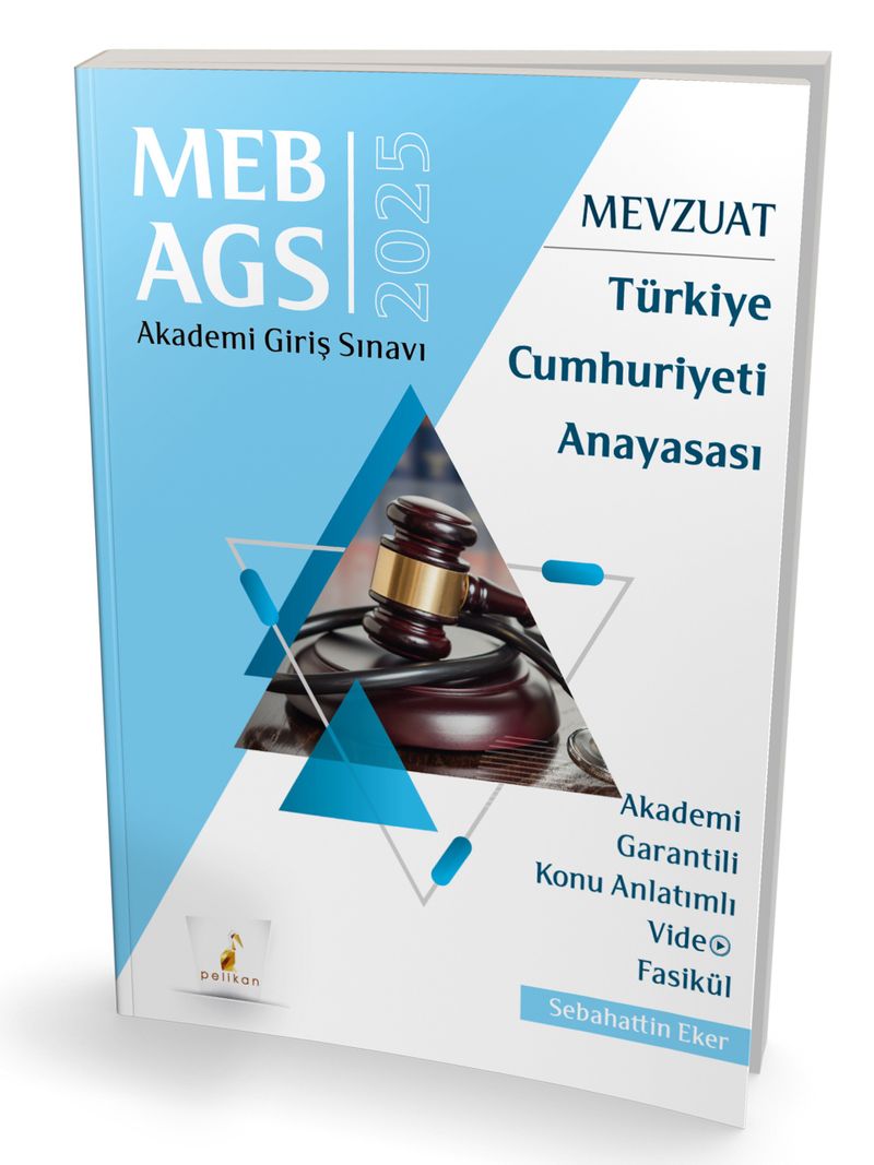 MEB - AGS Mevzuat Bilgisi Türkiye Cumhuriyeti Anayasası Konu Anlatımlı Video Fasikül kitap kapağı