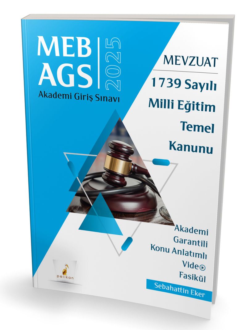 MEB - AGS Mevzuat Bilgisi 1739 Sayılı Milli Eğitim Temel Kanunu Konu Anlatımlı Video Fasikül kitap kapağı