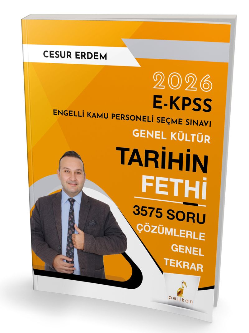 2026 E-KPSS Genel Kültür Tarihin Fethi 3575 Soru Çözümlerle Genel Tekrar kitap kapağı