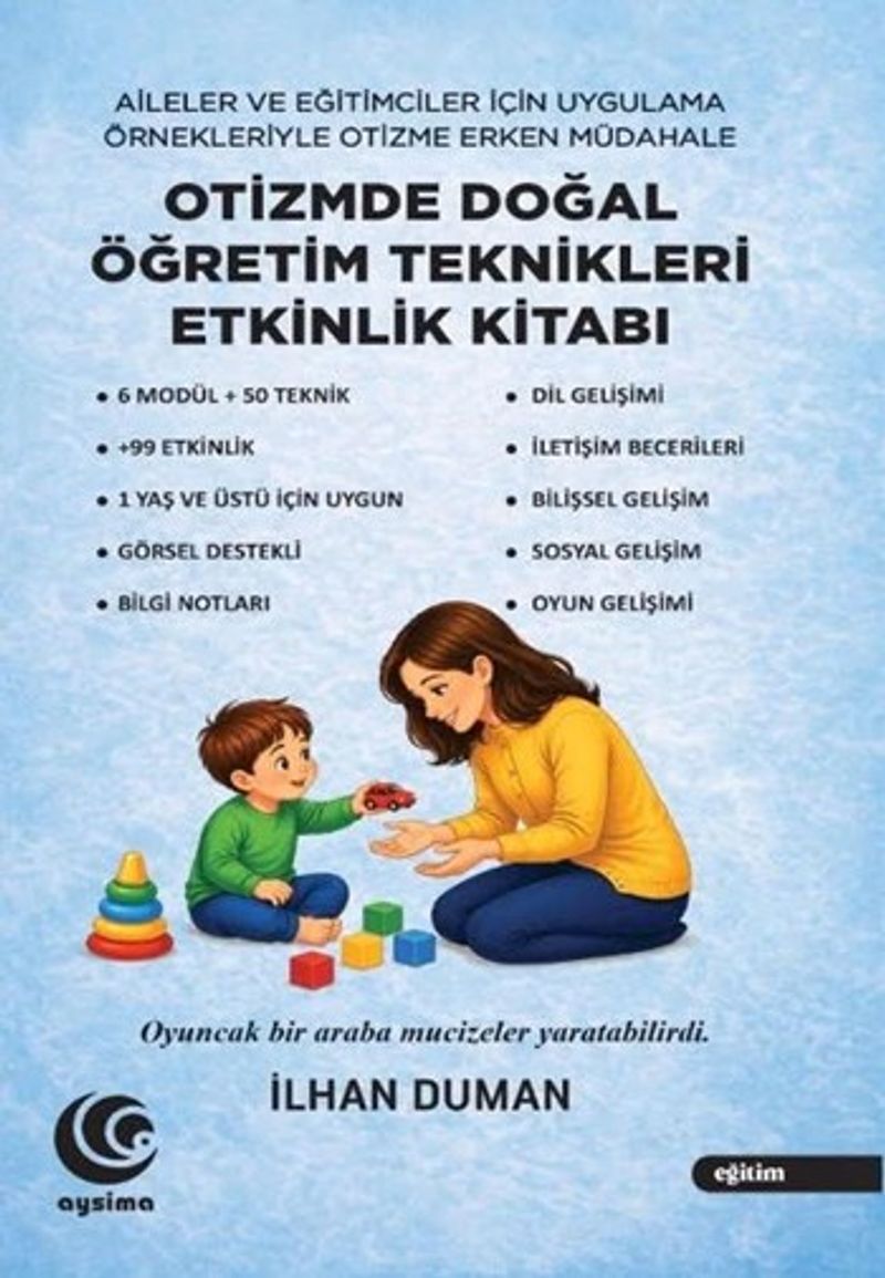 Otizimde Doğal Öğretim Teknikleri Etkinlik Kitabı kitap kapağı