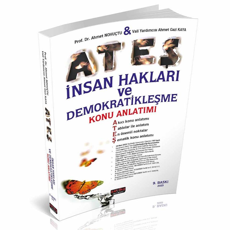 Ateş İnsan Hakları ve Demokratikleşme Konu Anlatımlı kitap kapağı