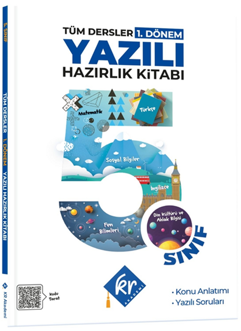 5. Sınıf Tüm Dersler 1. Dönem Yazılı Hazırlık Kitabı kitap kapağı