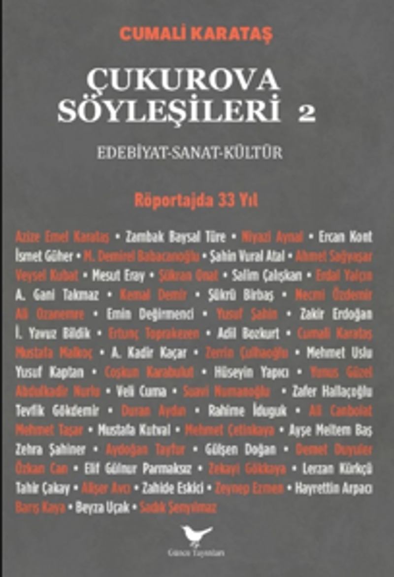 Çukurova Söyleşileri 2 kitap kapağı