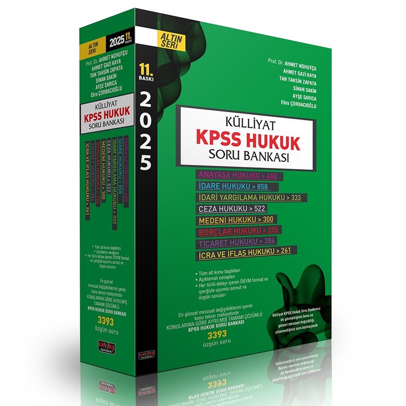 Külliyat KPSS Hukuk Soru Bankası kitap kapağı