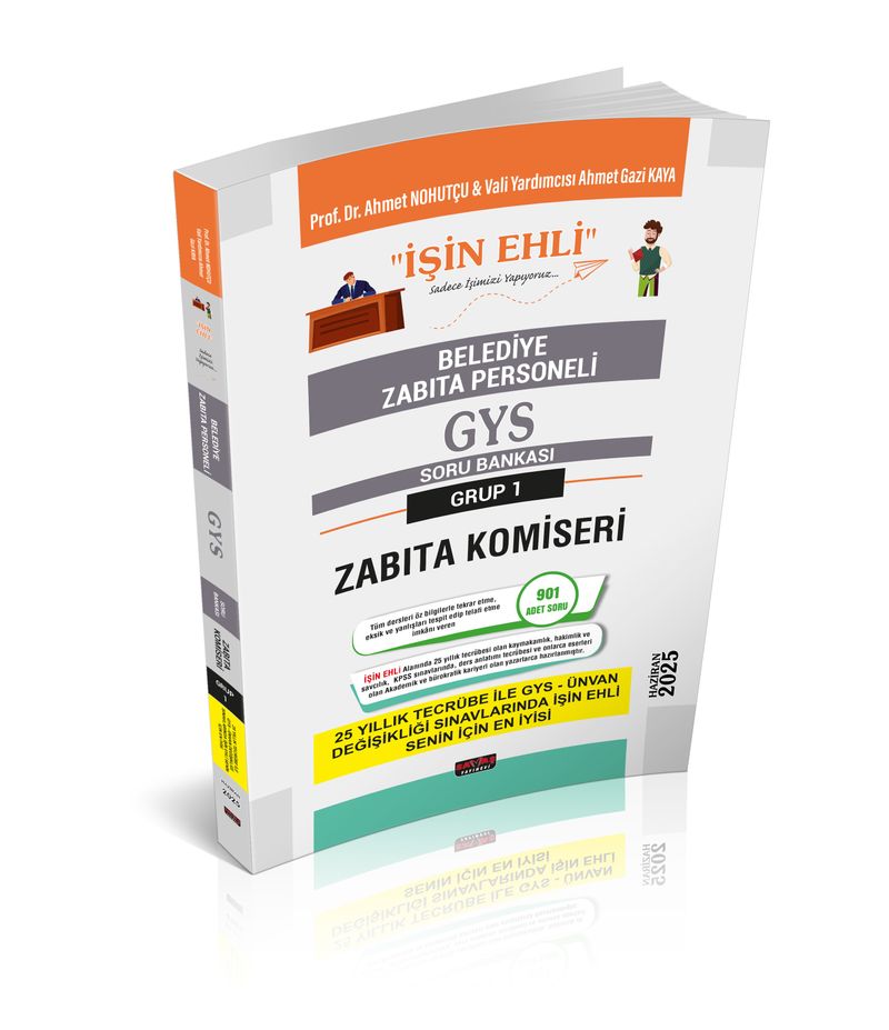 GYS Belediye Zabıta Personeli Soru Bankası Grup 1 Zabıta Komiseri kitap kapağı