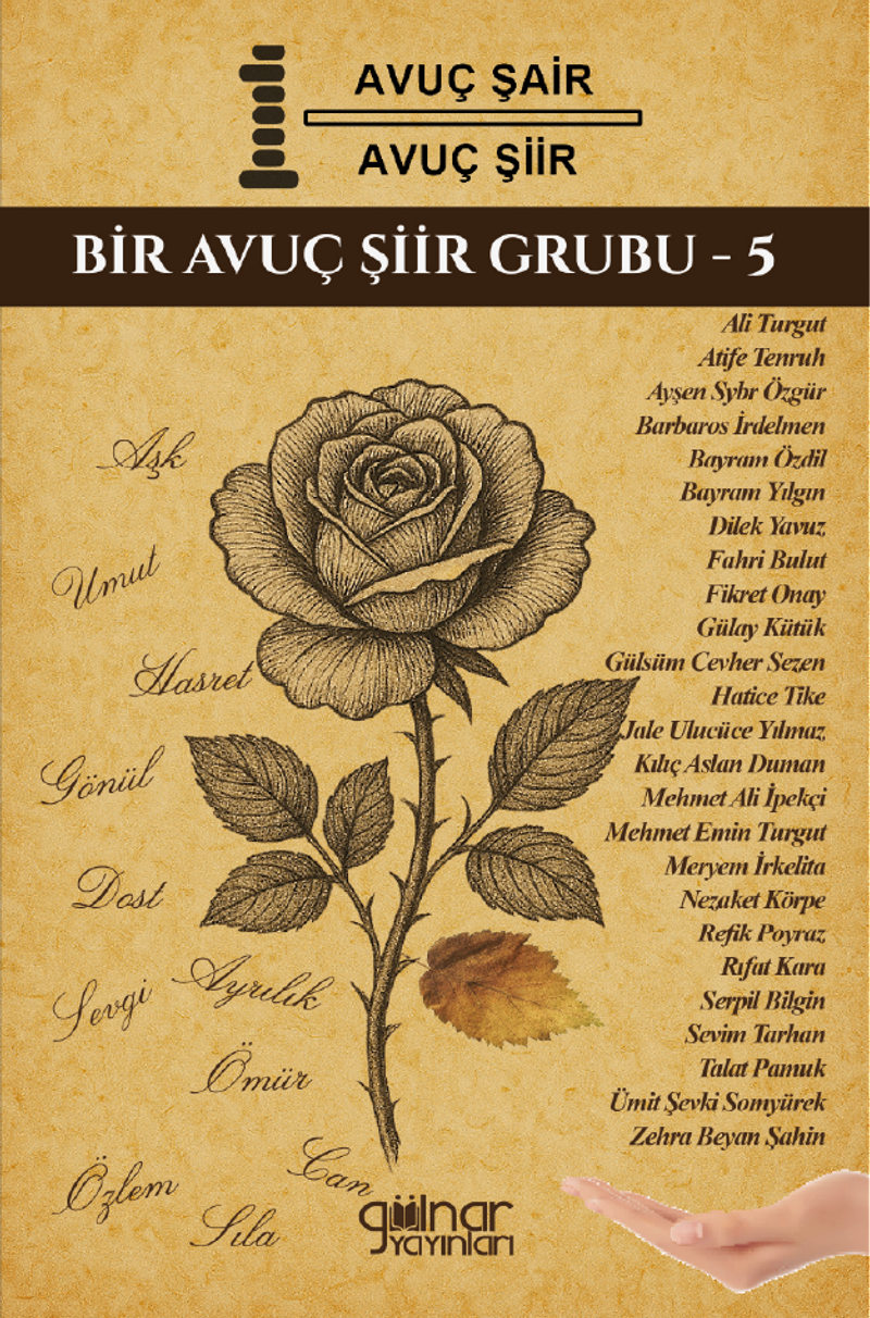 Bir Avuç Şair Bir Avuç Şiir Bir Avuç Şiir Grubu 5 kitap kapağı