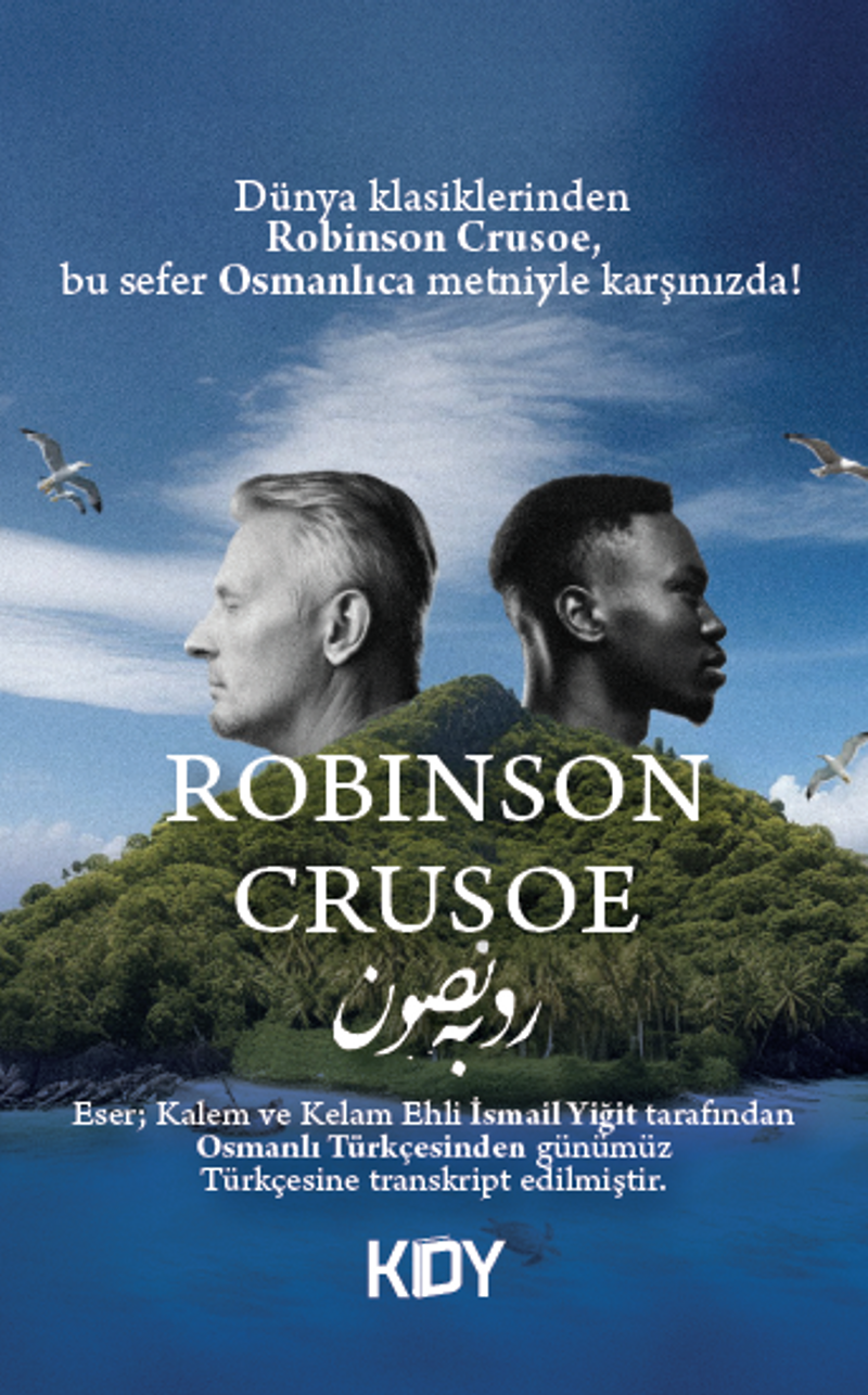 Robinson Crusoe (Osmanlıca) kitap kapağı