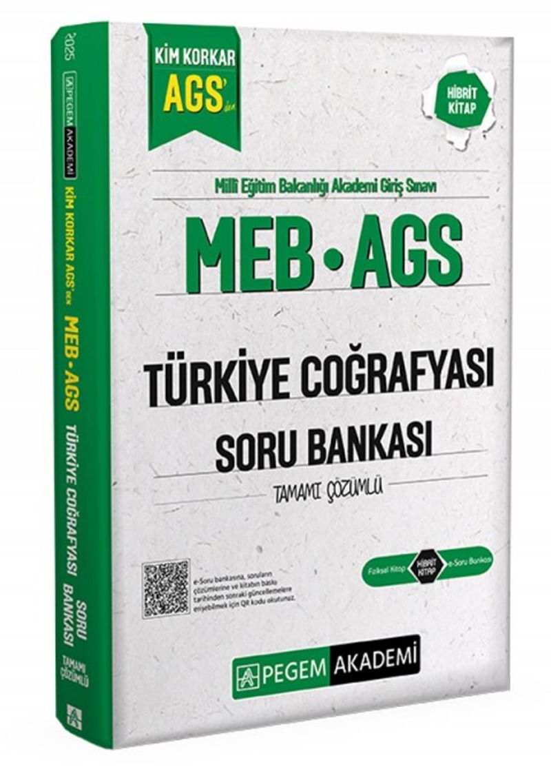 MEB AGS Kim Korkar Türkiye Coğrafyası Soru Bankası Tamamı Çözümlü kitap kapağı