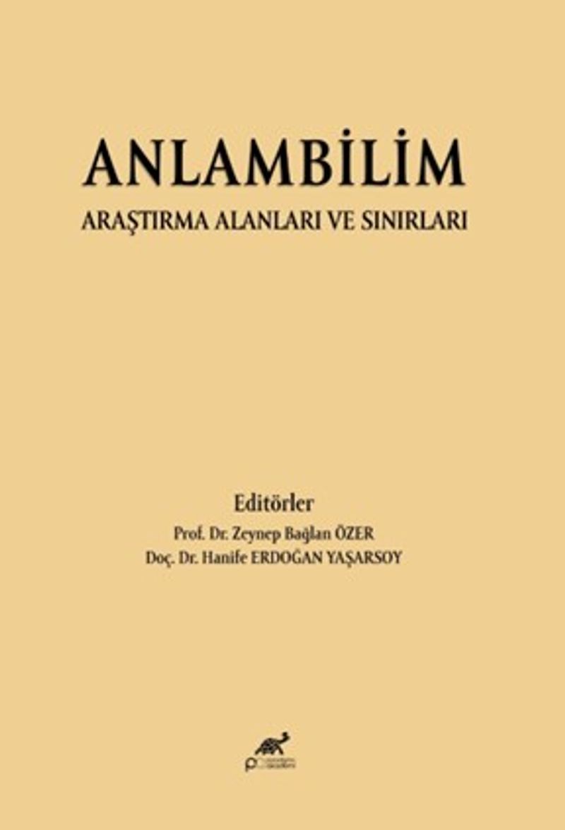 Anlambilim Araştırma Alanları ve Sınırları kitap kapağı