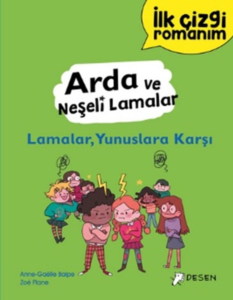 İlk Çizgi Romanım - Arda ve Neşeli Lamalar: Lamalar, Yunuslara Karşı kitap kapağı