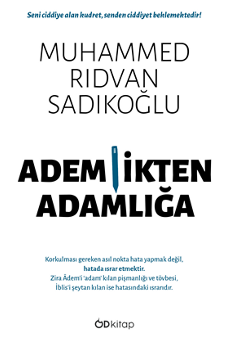 Ademlikten Adamlığa kitap kapağı