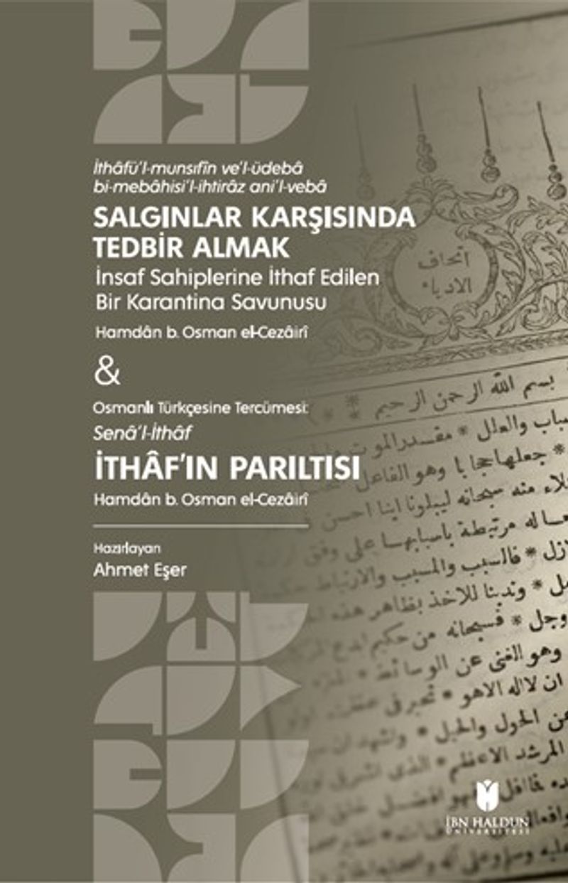 Salgınlar Karşısında Tedbir Almak İthaf'ın Parıltısı kitap kapağı