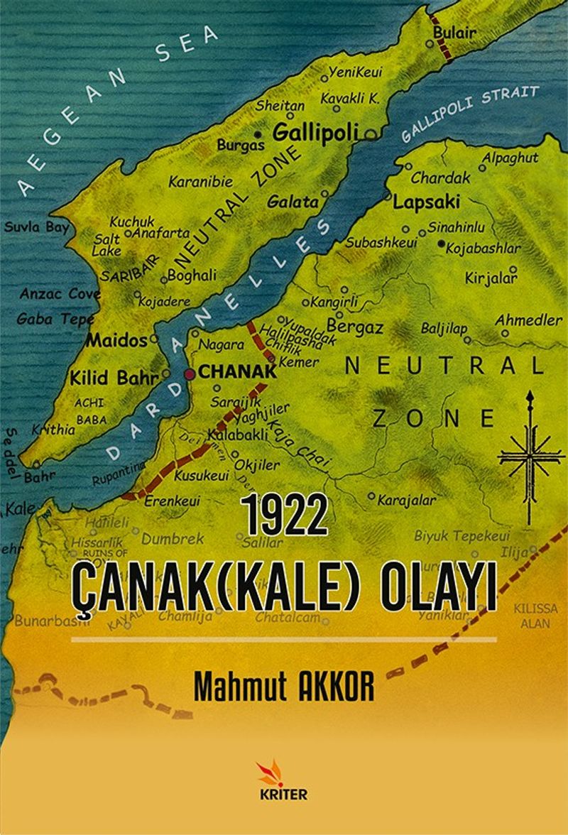 1922 Çanak(Kale) Olayı kitap kapağı