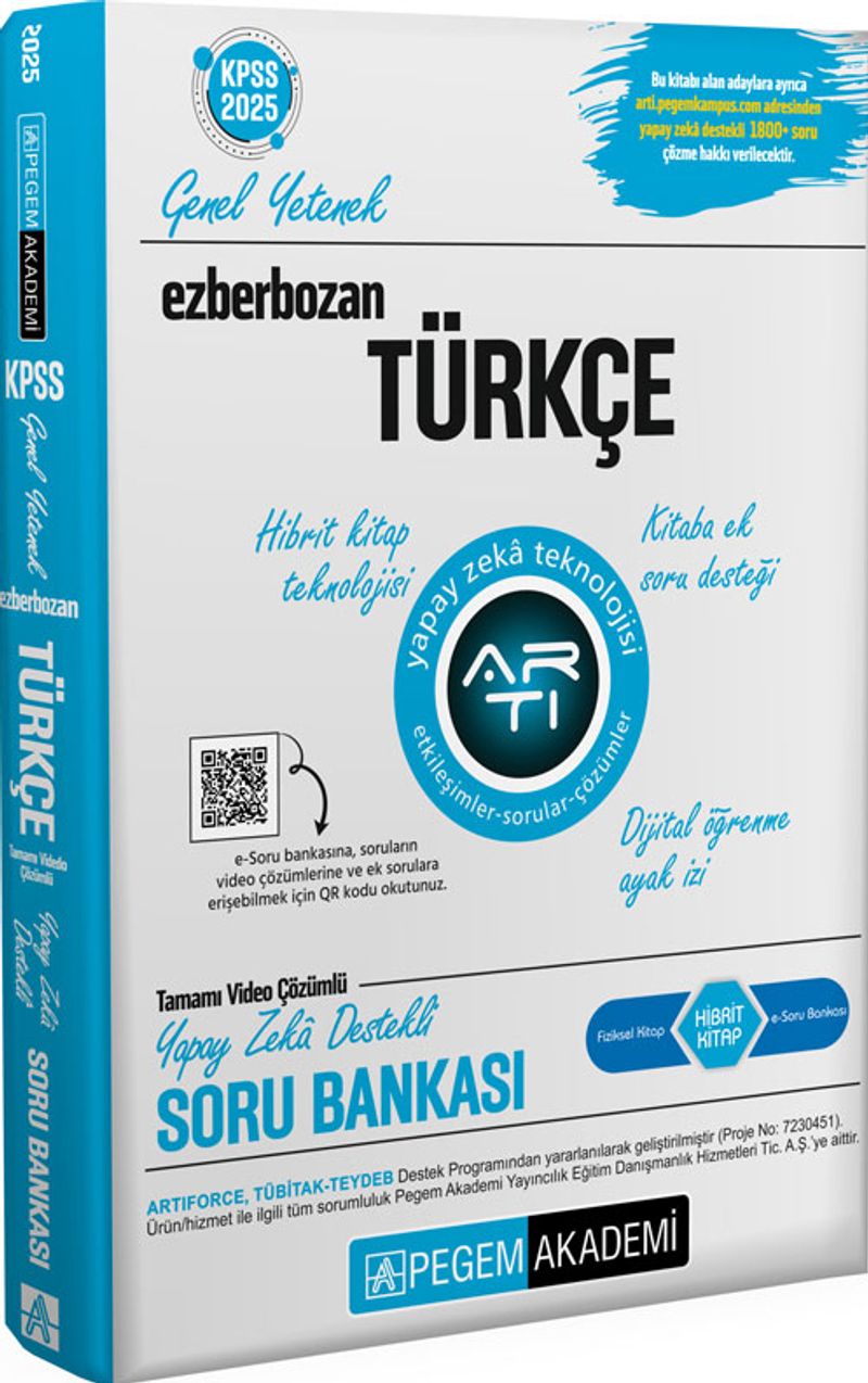 2025 Ezberbozan KPSS Genel Yetenek Genel Kültür Türkçe Soru Bankası kitap kapağı