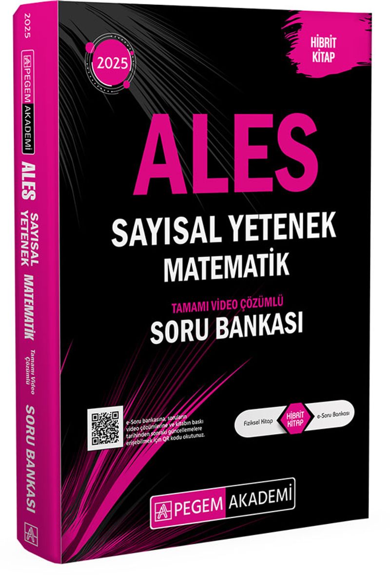 2025 ALES Matematik Sayısal Yetenek Tamamı Video Çözümlü Soru Bankası kitap kapağı