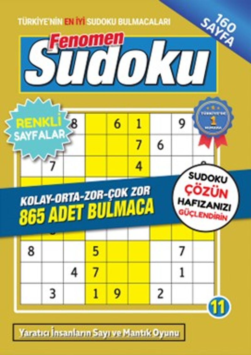 Fenomen Sudoku 11 kitap kapağı