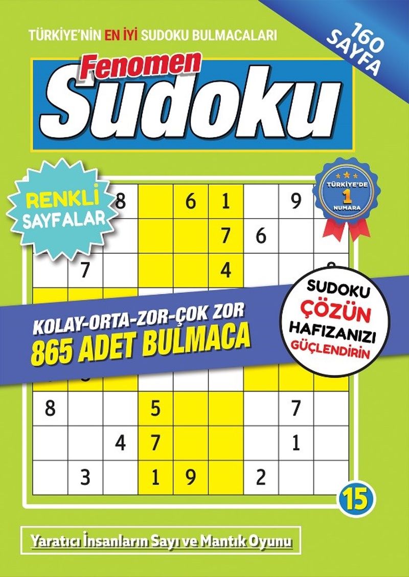Fenomen Sudoku 15 kitap kapağı