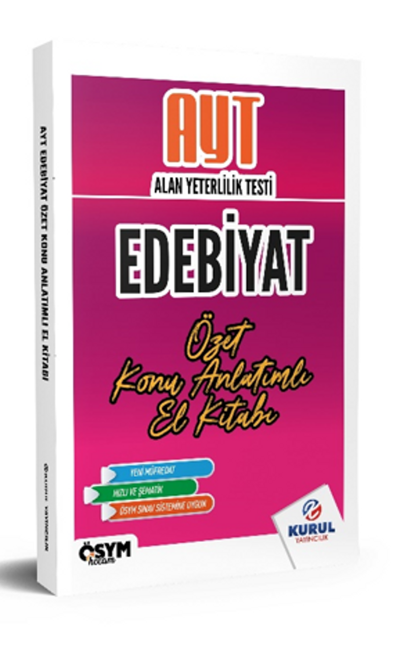 AYT Edebiyat Özet Konu Anlatımlı El Kitabı kitap kapağı