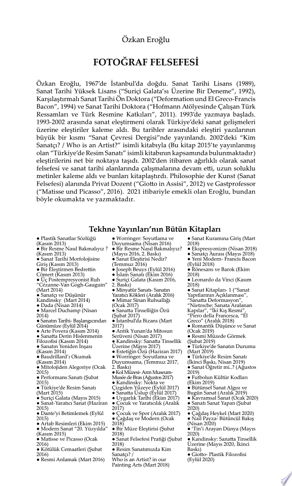 FOTOĞRAF FELSEFESİ kitap kapağı