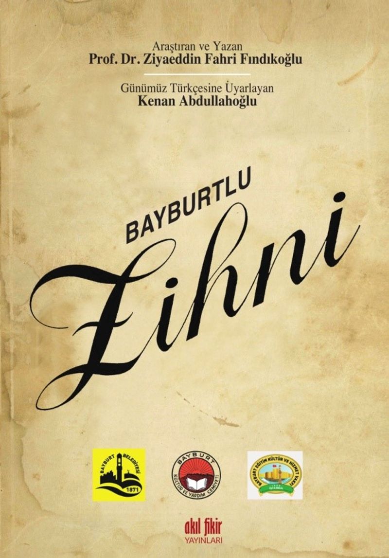 Bayburtlu Zihni kitap kapağı