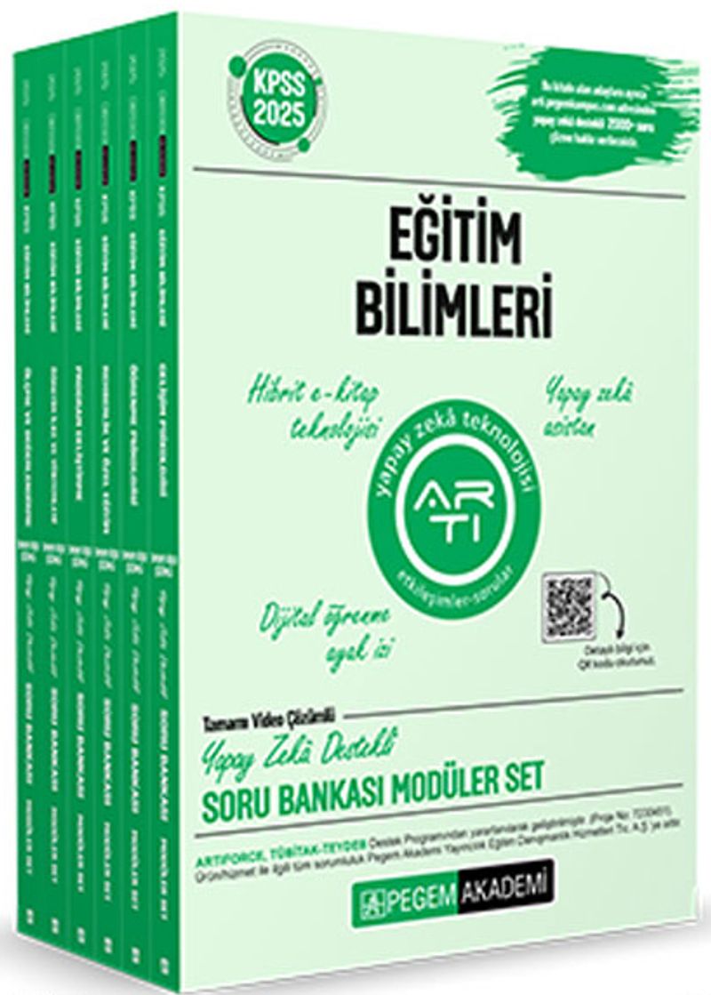 2025 KPSS Eğitim Bilimleri Tamamı Video Çözümlü Soru Bankası Modüler Seti - (6 Kitap) kitap kapağı