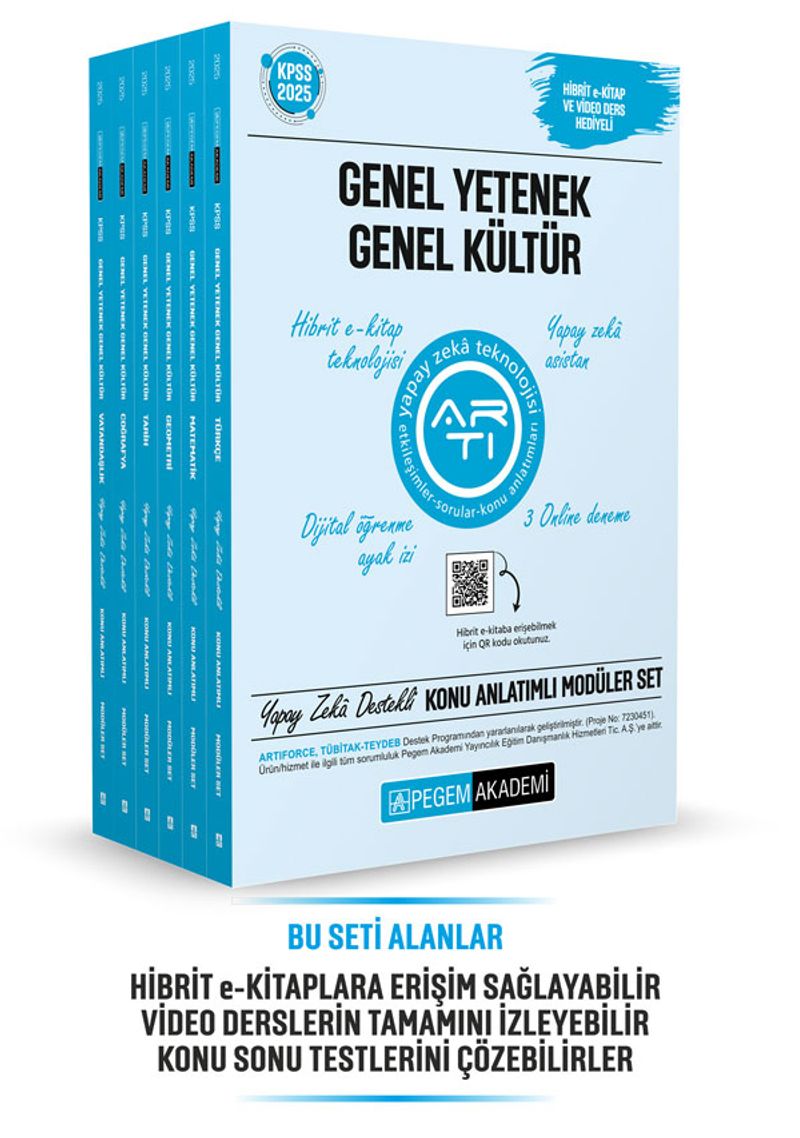 2025 KPSS Genel Yetenek Genel Kültür Lisans Konu Anlatımlı Modüler Set (6 Kitap) kitap kapağı