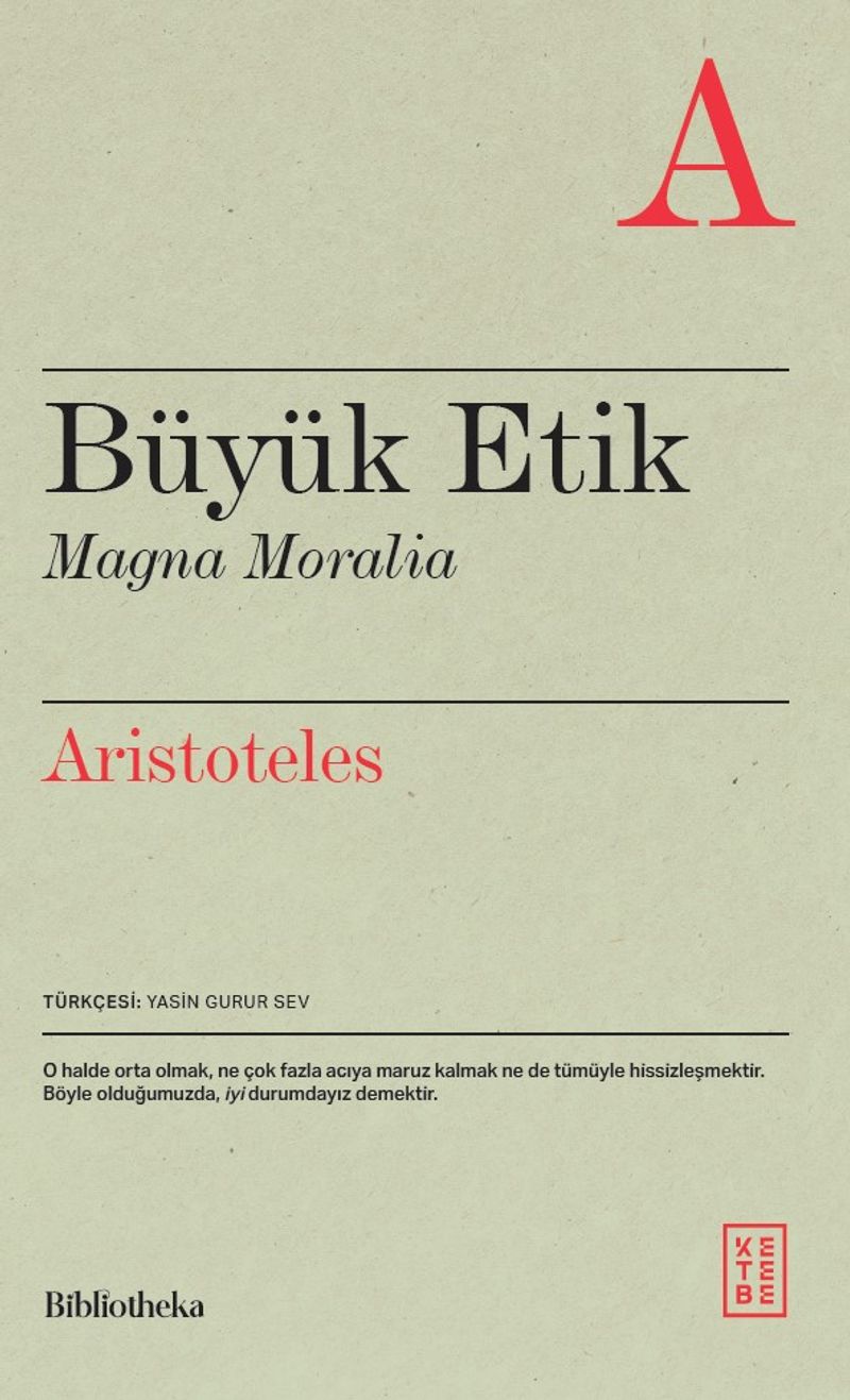 Büyük Etik Magna Moralia kitap kapağı