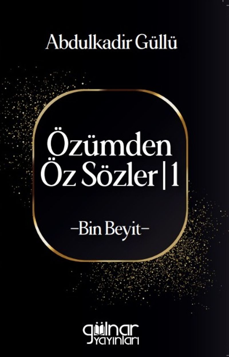 Özümden Öz Sözler / Bin Beyit kitap kapağı