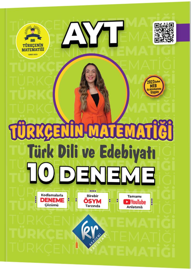 2023 Gamze Hoca Türkçenin Matematiği AYT Türk Dili ve Edebiyatı 10 Deneme kitap kapağı