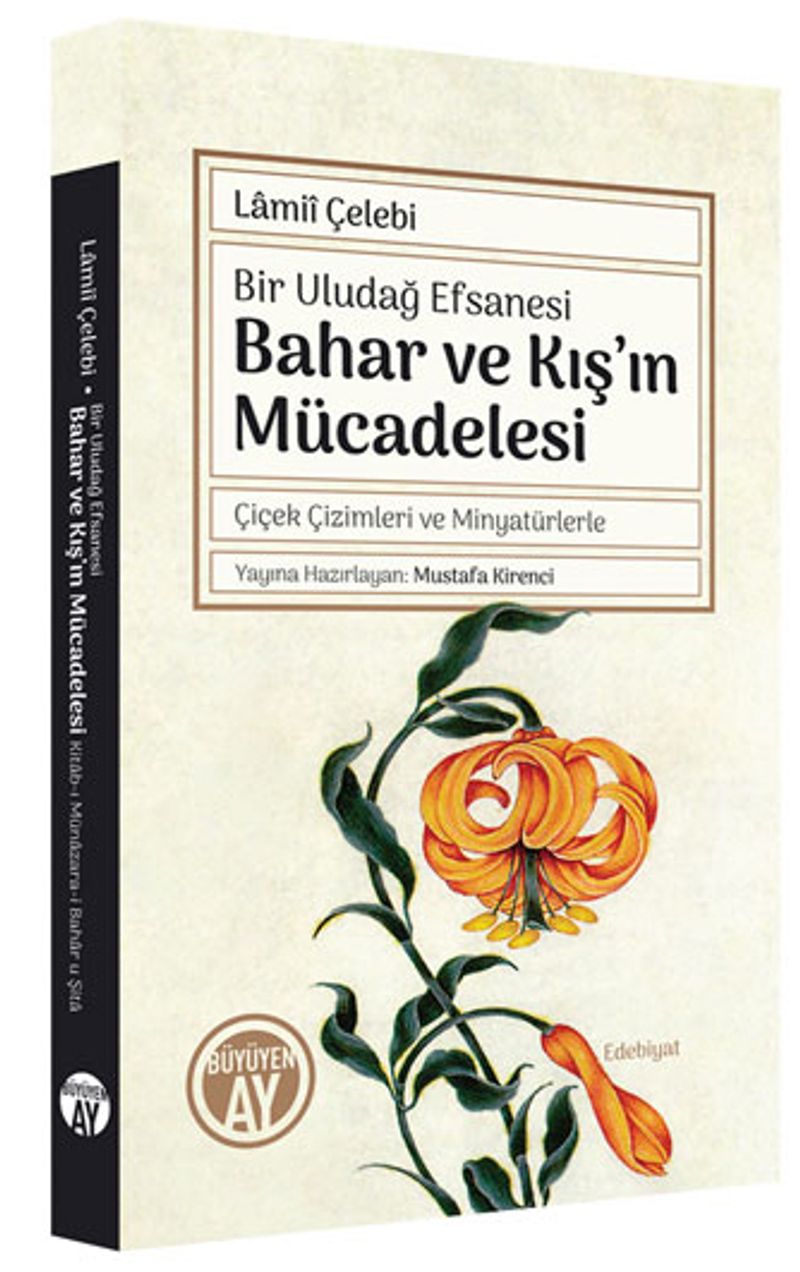 Bir Uludağ Efsanesi Bahar ve Kış'ın Mücadelesi Çiçek Çizimleri ve Minyatürlerle kitap kapağı