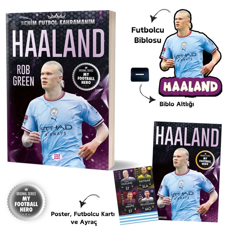 Haaland / Benim Futbol Kahramanım kitap kapağı