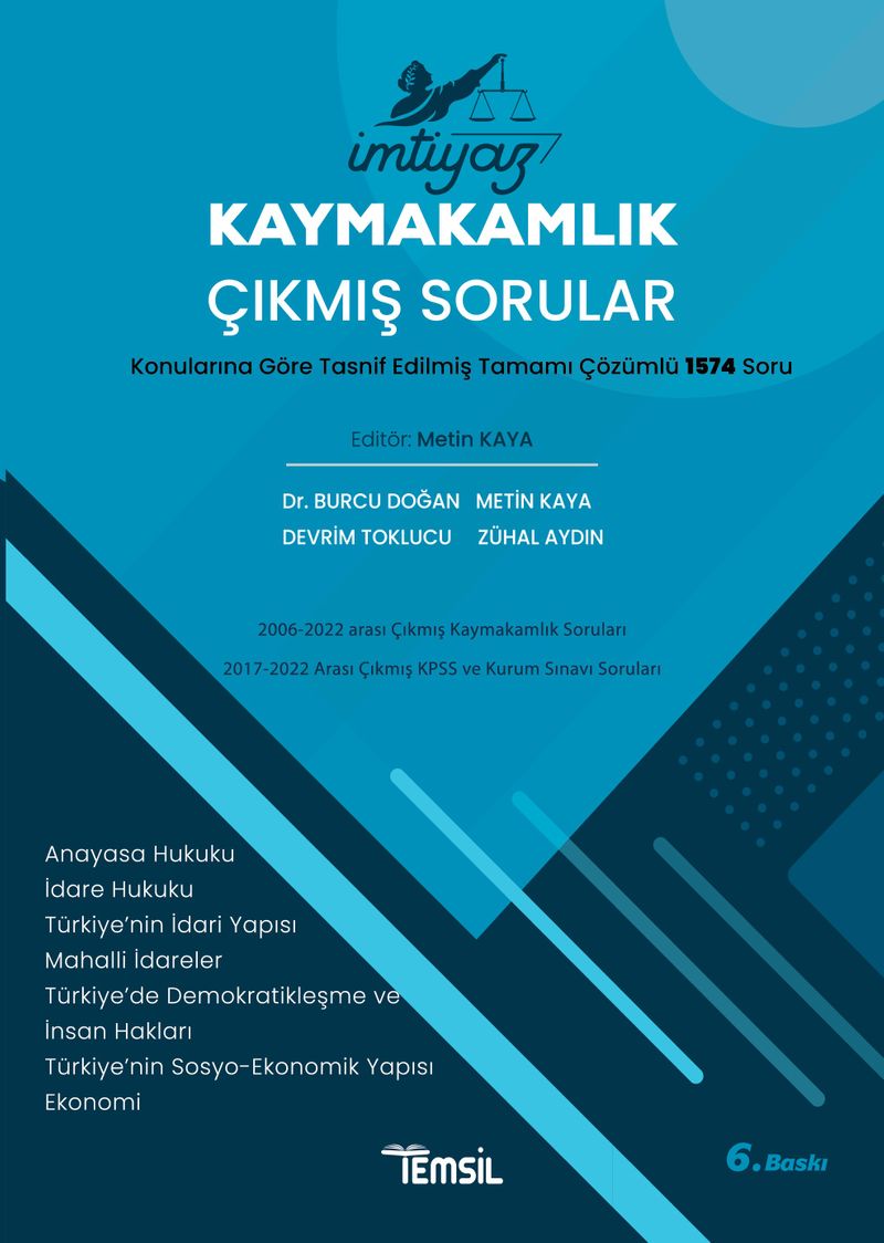 İmtiyaz Kaymakamlık Çıkmış Sorular kitap kapağı
