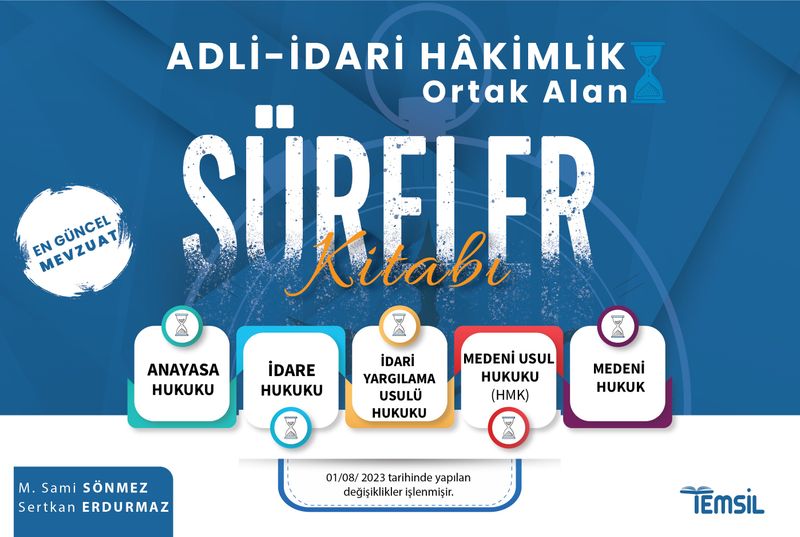 Adli - İdari Hakimlik Ortak Alan Süreler Kitabı kitap kapağı
