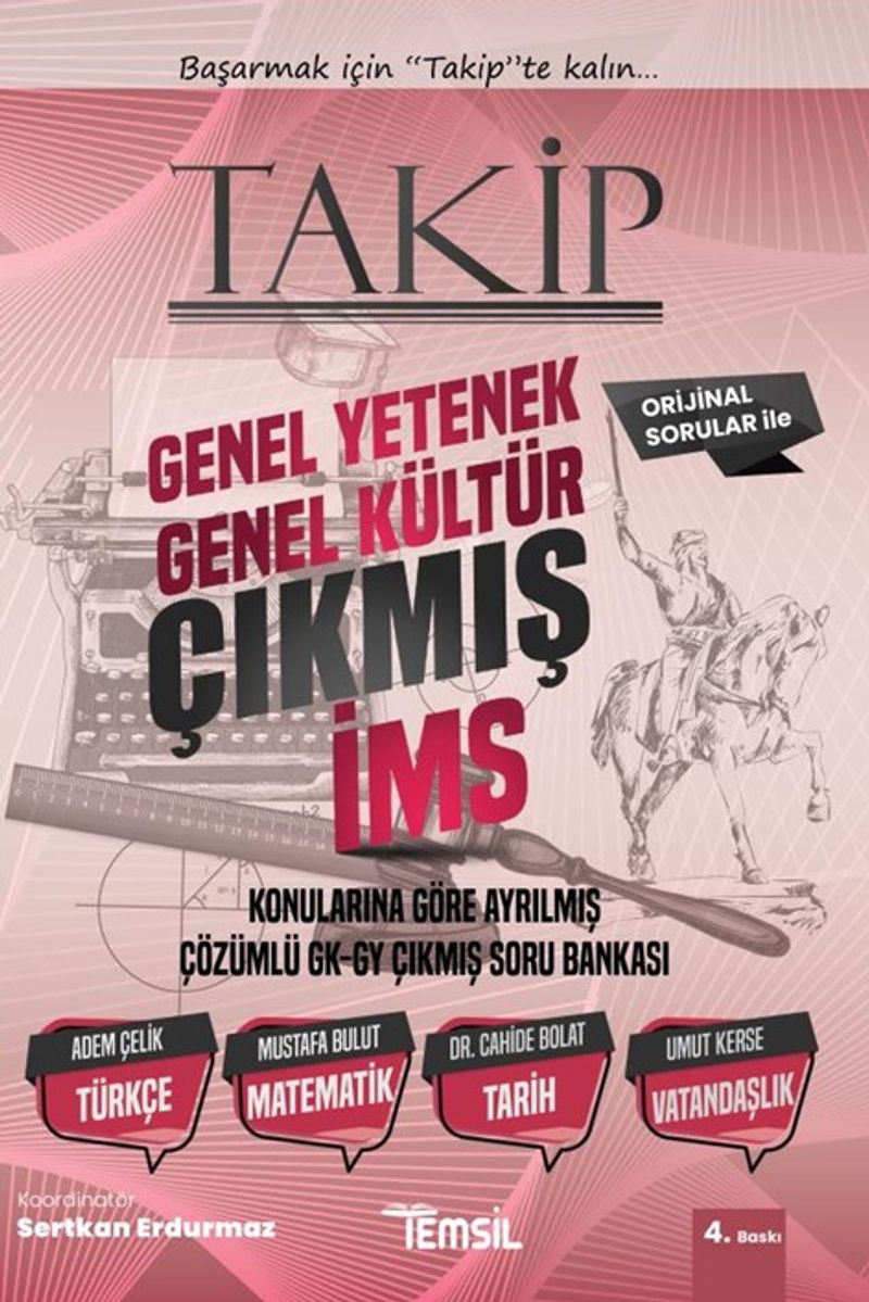 Takip İcra Müdürlüğü Sınavı Konularına Göre Sıralanmış Genel Kültür – Genel Yetenek Çözümlü Çıkmış Soru Bankası kitap kapağı