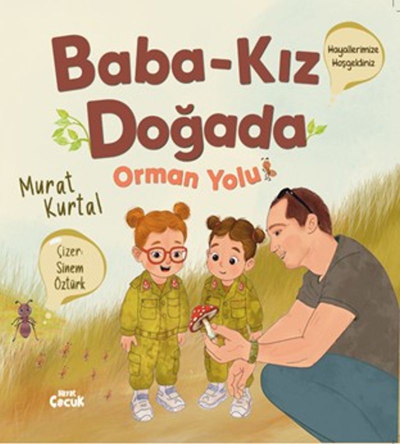 Baba Kız Doğada Orman Yolu kitap kapağı