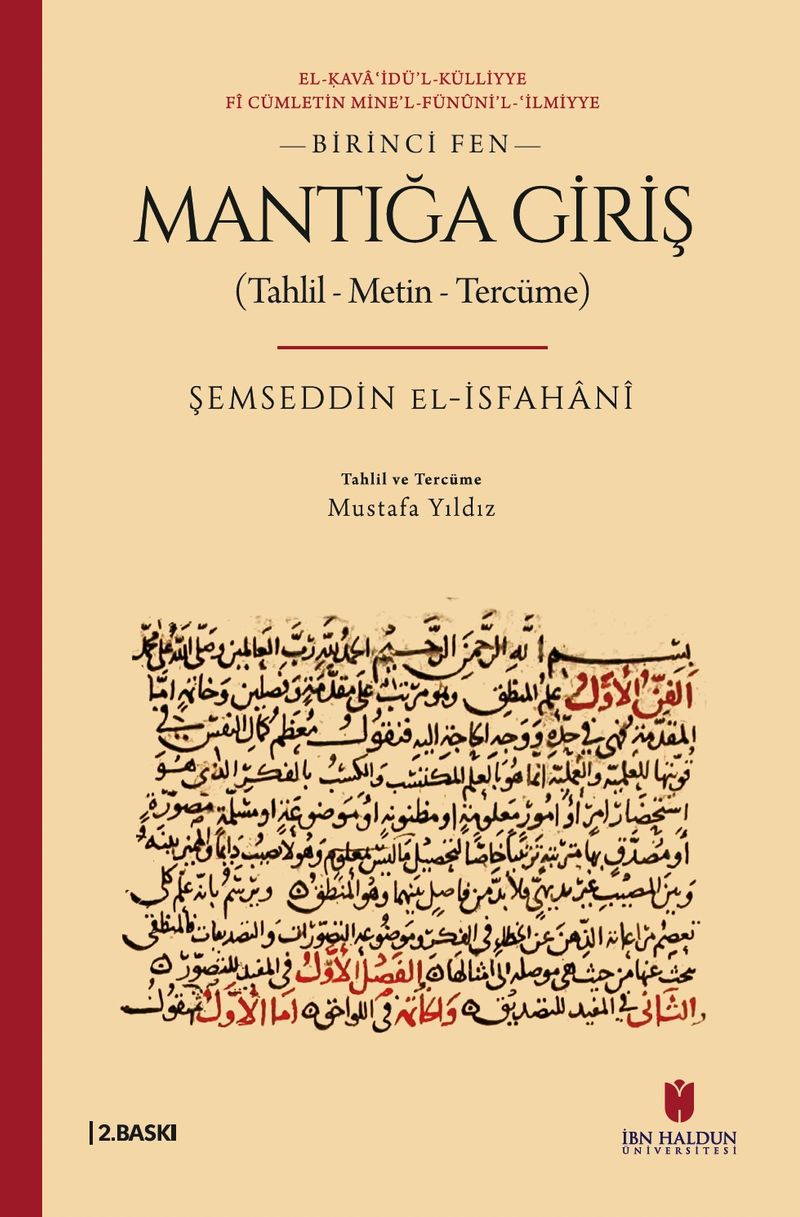 Mantığa Giriş (Tahlil - Metin - Tercüme) kitap kapağı