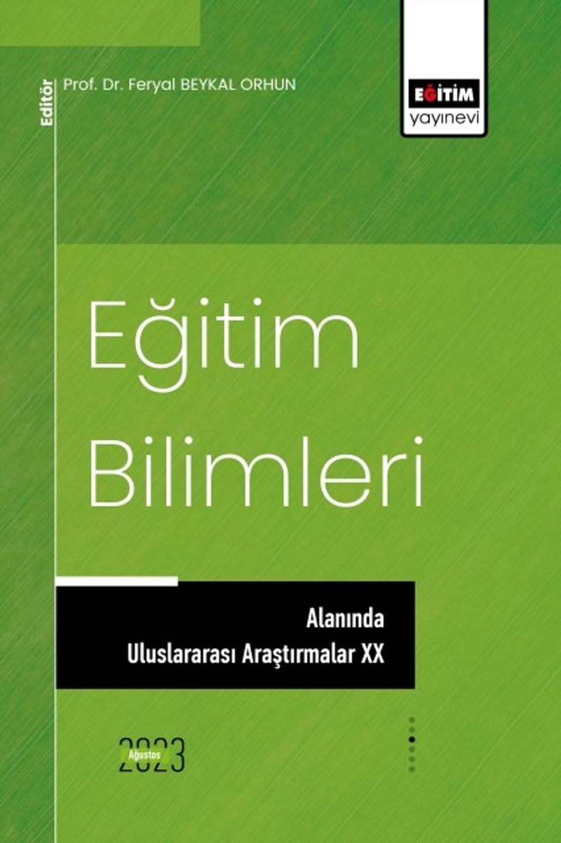 Eğitim Bilimleri Alanında Uluslararası Araştırmalar XX kitap kapağı