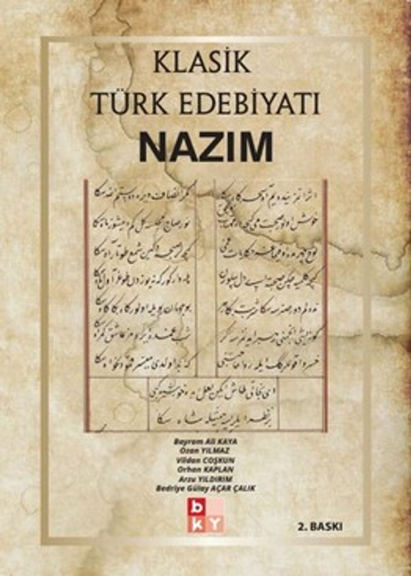 Klasik Türk Edebiyatı Nazım kitap kapağı