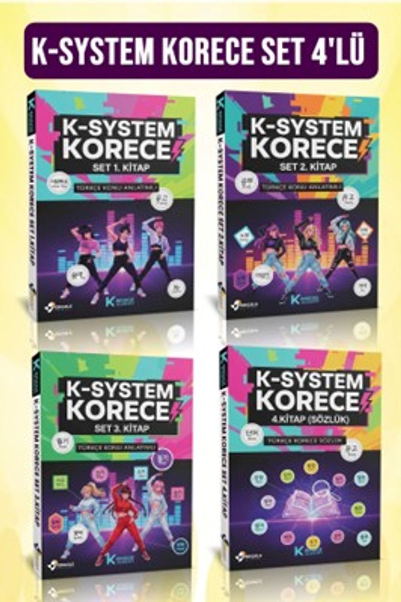 K-System Korece Set 4'lü kitap kapağı