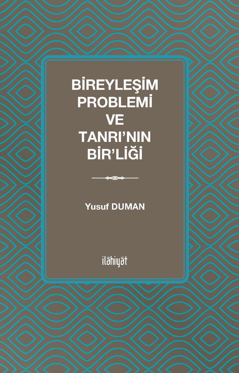 Bireyleşim Problemi ve Tanrı'nın Bir'liği kitap kapağı
